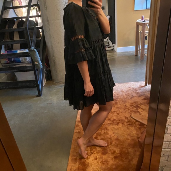 Anthropologie Black Baby Doll Dress MP - Picture 5 of 8